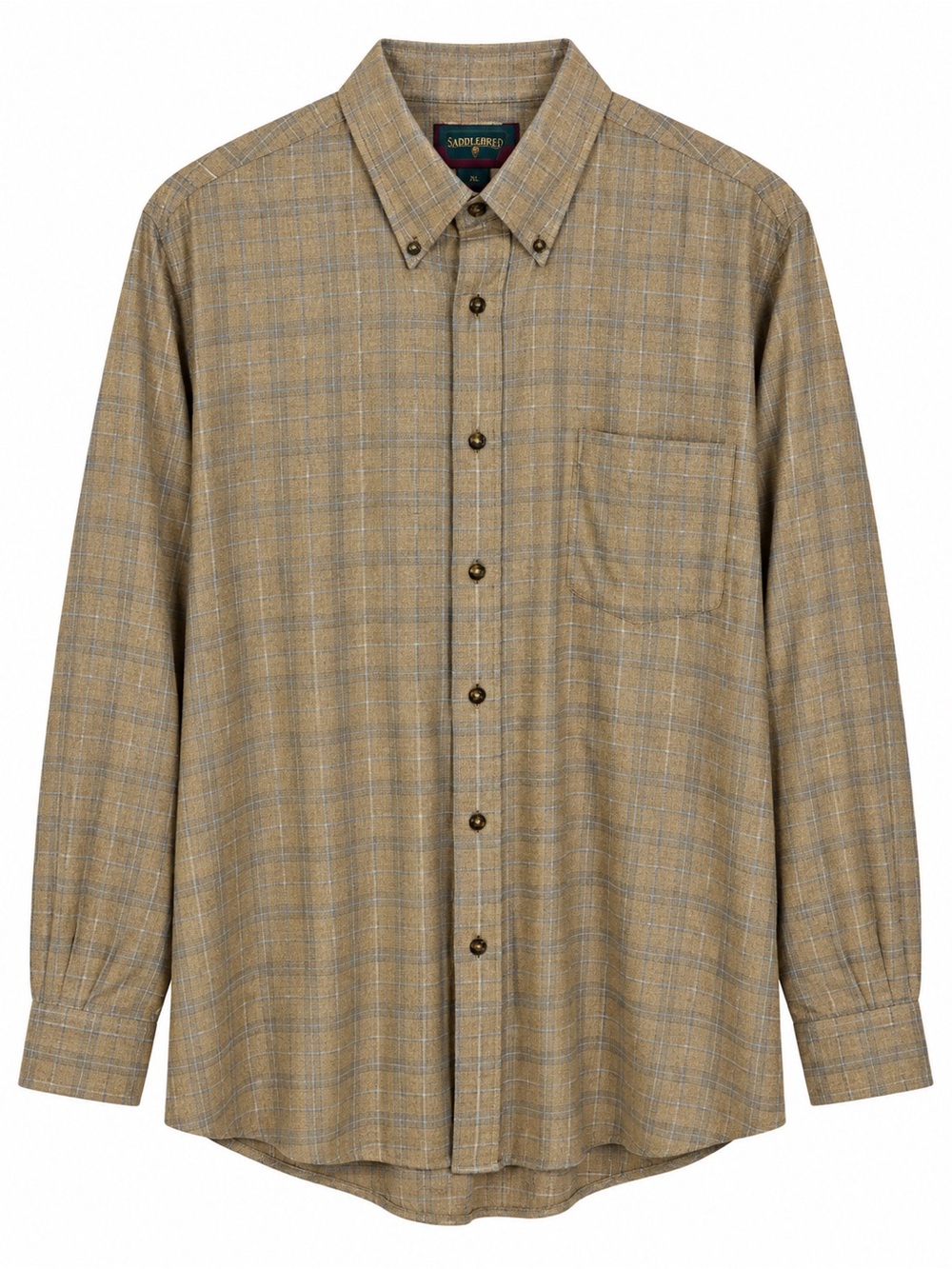 Saddlebred Men’s Plaid Button Down Shirt Long Sleeve XL
